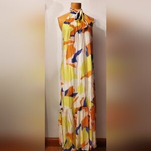 Cynthia Steffe Multicolor Halter Maxi Dress